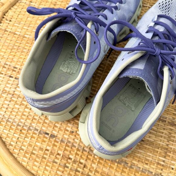 On Running Cloud X Lavender Ice Road Running Walking Sneakers Women’s Size 9.5 - Picture 6 of 8